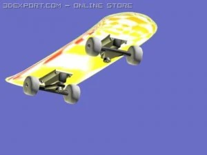 3d skateboard 3D Model