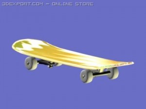 3d skateboard Modello 3D