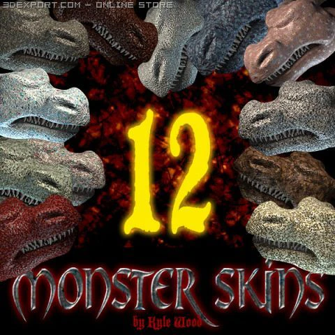 monster skin tga CG Textures .c4d .max .obj .3ds .fbx .stl .blend 
