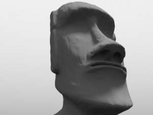 roy easter island statue high poly 3D 模型