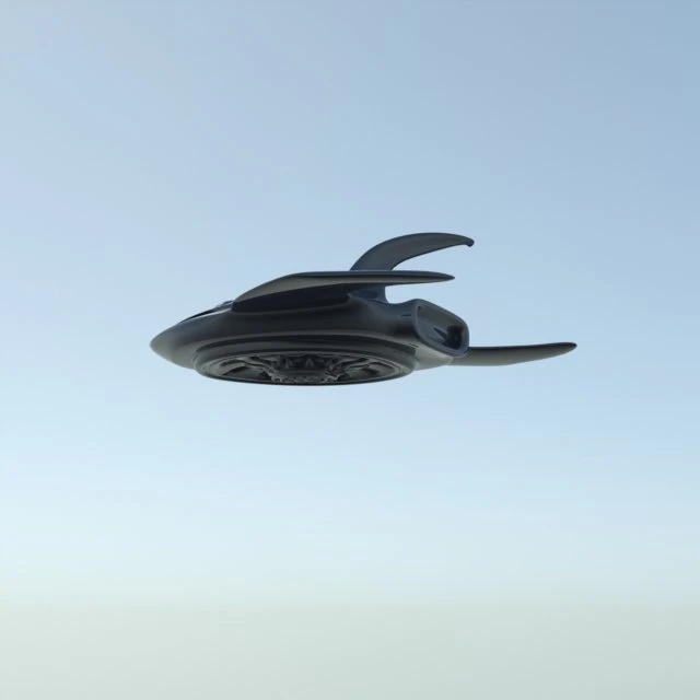 crone 50 alien craft 3D Model .c4d .max .obj .3ds .fbx .stl .blend 