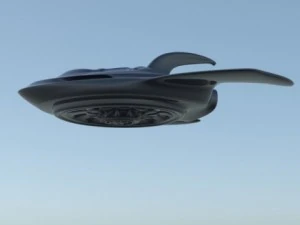 crone 50 alien craft 3D Model