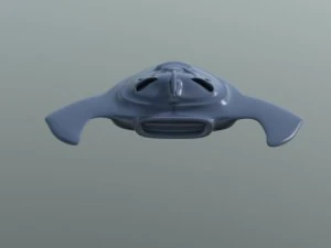 crone 50 alien craft 3D Model