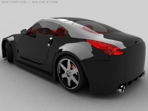nissan 350z tuning Modello 3D