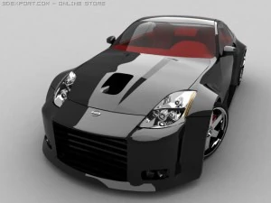 nissan 350z tuning 3D Model