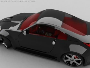 nissan 350z tuning 3D Model