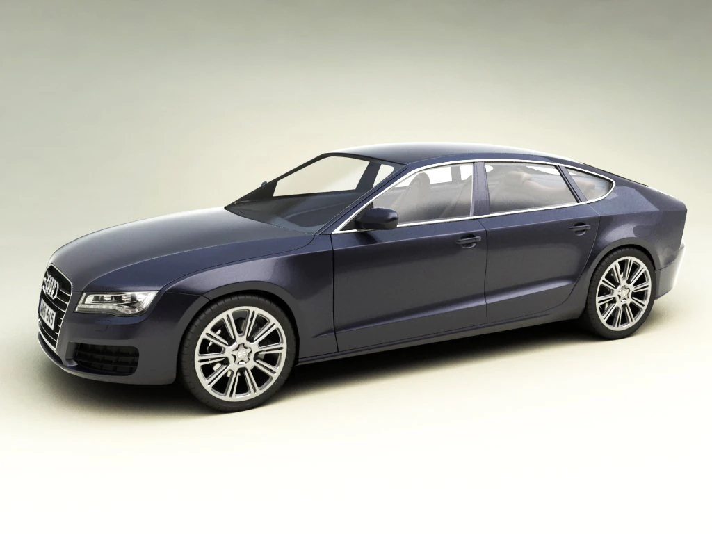 audi a7 sportback 3D Model .c4d .max .obj .3ds .fbx .stl .blend 