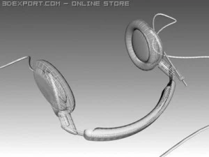head phones dtx700 3D Model