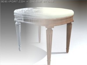 classic stool 3D-Modell