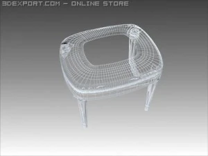 classic stool 3D Model
