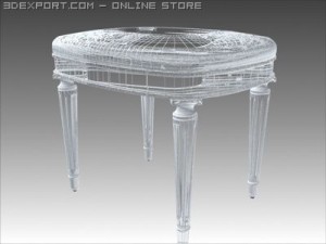 classic stool 3D-Modell