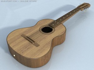 acoustic guitar Modelo 3D