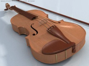 violin 3D Model