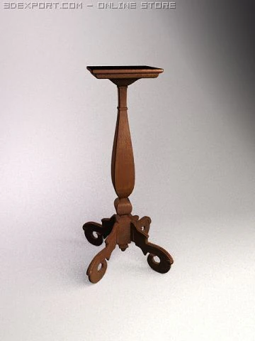 side table 3D Model .c4d .max .obj .3ds .fbx .stl .blend 
