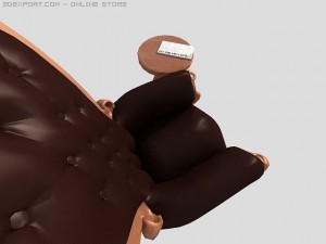 grandfather chair Modelo 3D