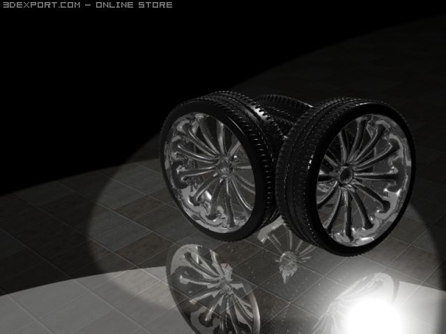rim and tyre Modelo 3D .c4d .max .obj .3ds .fbx .stl .blend 