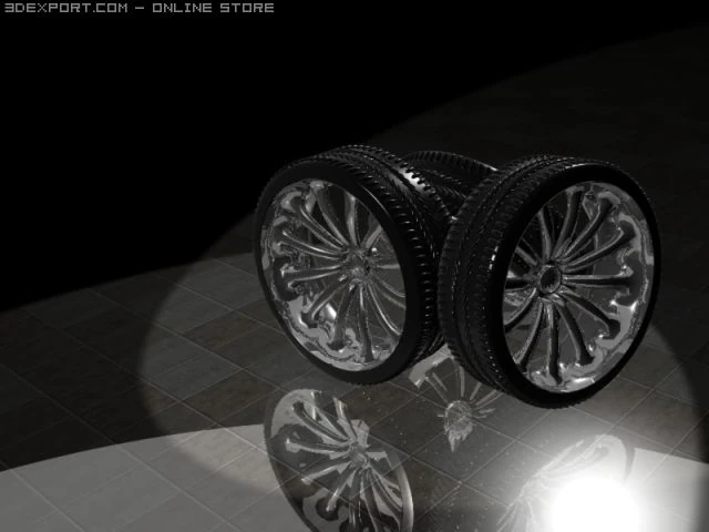 rim and tyre 3D Model .c4d .max .obj .3ds .fbx .stl .blend 