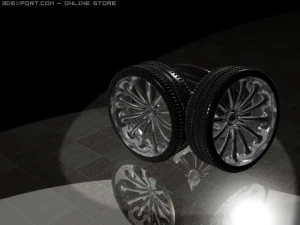 pelek dan ban Model 3D