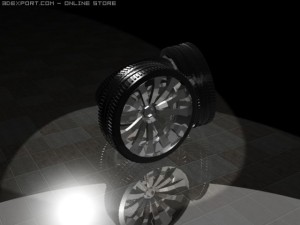 rim and tyre Modelo 3D