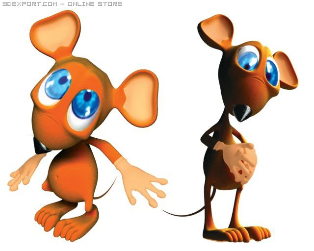 mouse 3D Model .c4d .max .obj .3ds .fbx .stl .blend 