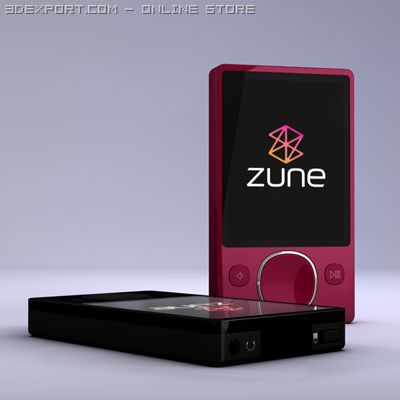 zune120 3D Model .c4d .max .obj .3ds .fbx .stl .blend 