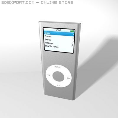 ipod nano 3D Model .c4d .max .obj .3ds .fbx .stl .blend 