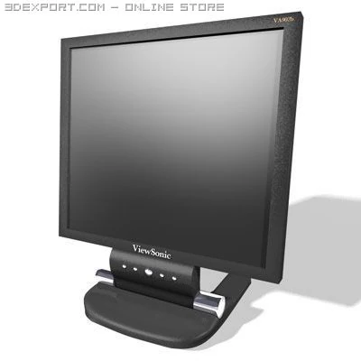 flat screen lcd monitor 3D Model .c4d .max .obj .3ds .fbx .stl .blend 