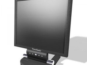 flat screen lcd monitor 3D Model