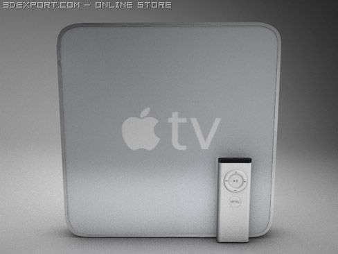 apple tv Modello 3D .c4d .max .obj .3ds .fbx .stl .blend 