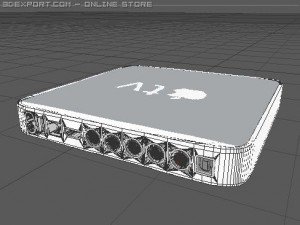 apple tv Modello 3D