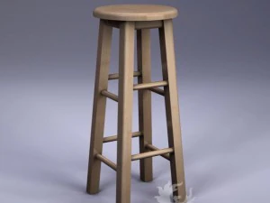 hoher Hocker 3D Modell