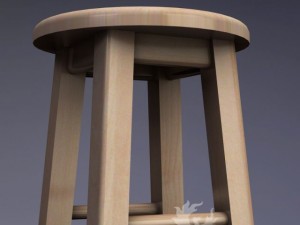 tall stool 3D Модель