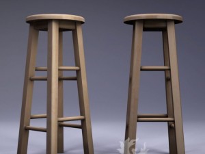 tall stool 3D Модель