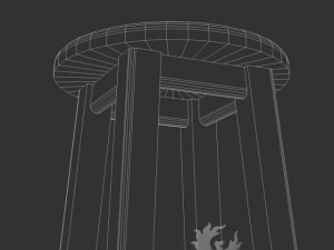 tall stool 3D Модель