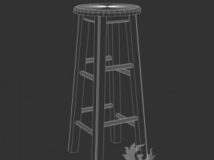 tall stool 3D Модель