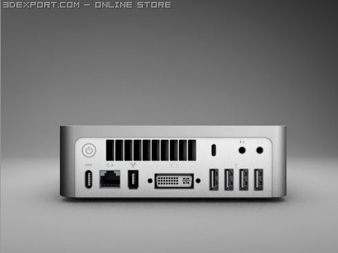 apple mac mini Modello 3D .c4d .max .obj .3ds .fbx .stl .blend 