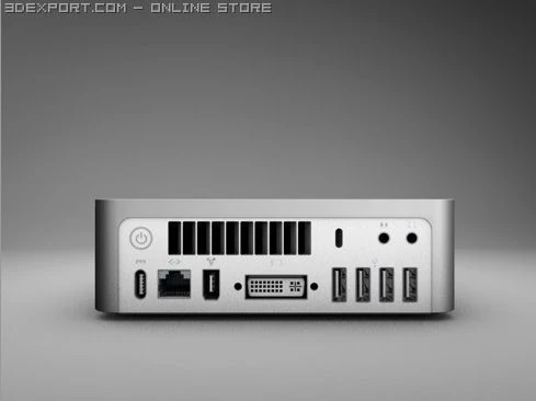 apple mac mini 3D Model .c4d .max .obj .3ds .fbx .stl .blend 