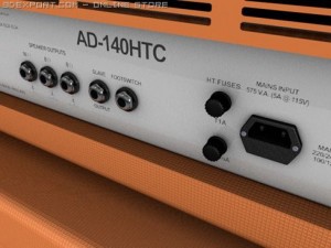 orange ad140 amp half stack 3D Model