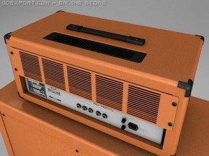 orange ad140 amp half stack 3D Model