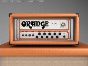 orange ad140 amp half stack 3D Model