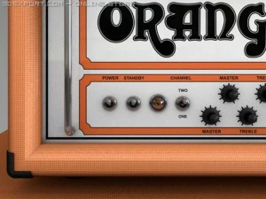 orange ad140 amp half stack 3D Model