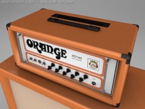 orange ad140 amp half stack 3D Model