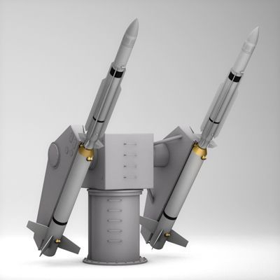 sm 2 missile launching turret 3Dモデル .c4d .max .obj .3ds .fbx .stl .blend 