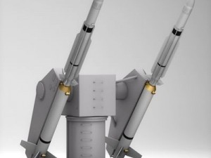 sm 2 missile launching turret 3D Model
