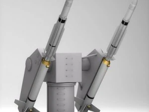 sm 2 füze fırlatma kulesi 3D Model