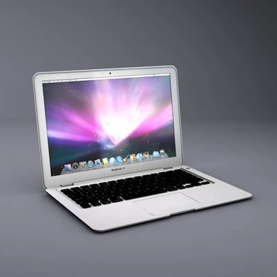 apple macbook air 3D Model .c4d .max .obj .3ds .fbx .stl .blend 