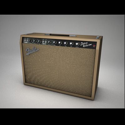 fender deluxe amp 3D Model .c4d .max .obj .3ds .fbx .stl .blend 