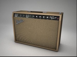 fender deluxe amp 3D 模型