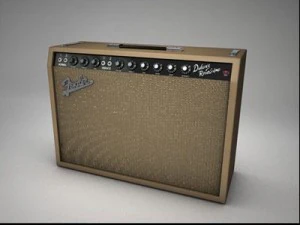 amplificatore fender deluxe Modello 3D