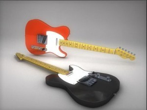 fender telecaster Model 3D